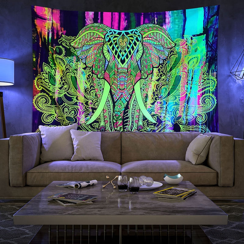 Colourful Glowing Luminous Tapestry