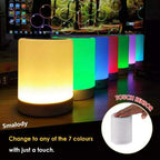 Colourful LED Night Light Bluetooth Speaker with Touch Control