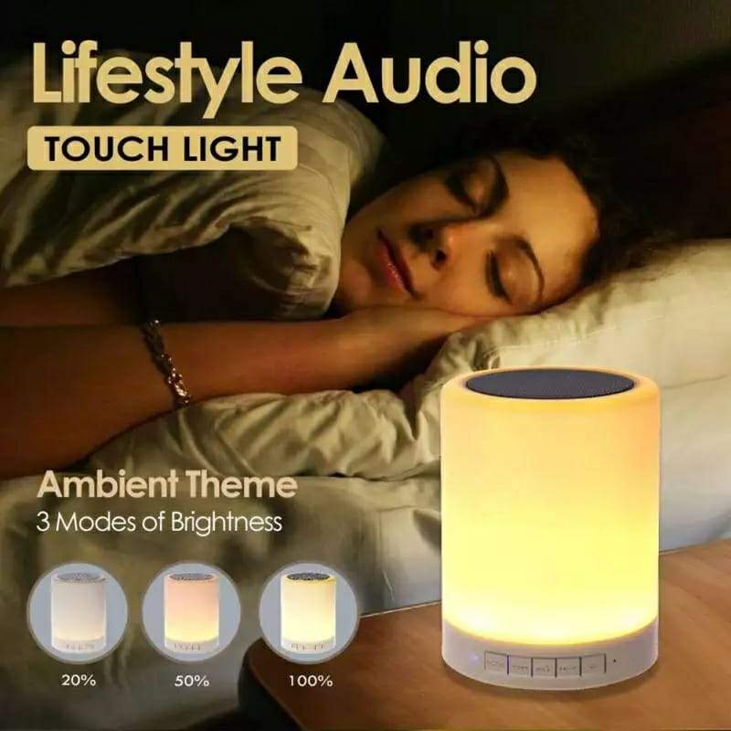 Colourful LED Night Light Bluetooth Speaker with Touch Control