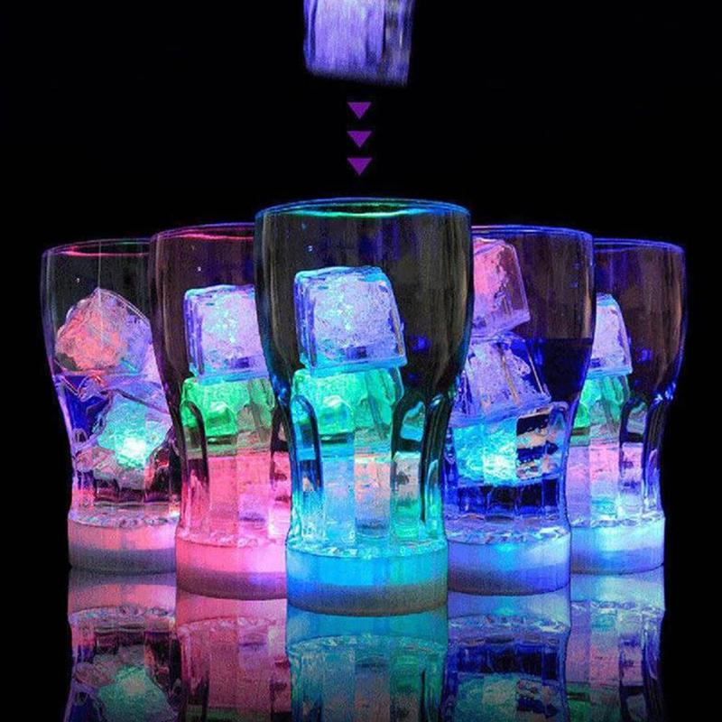 Colourful Water-Activated LED Ice Cubes