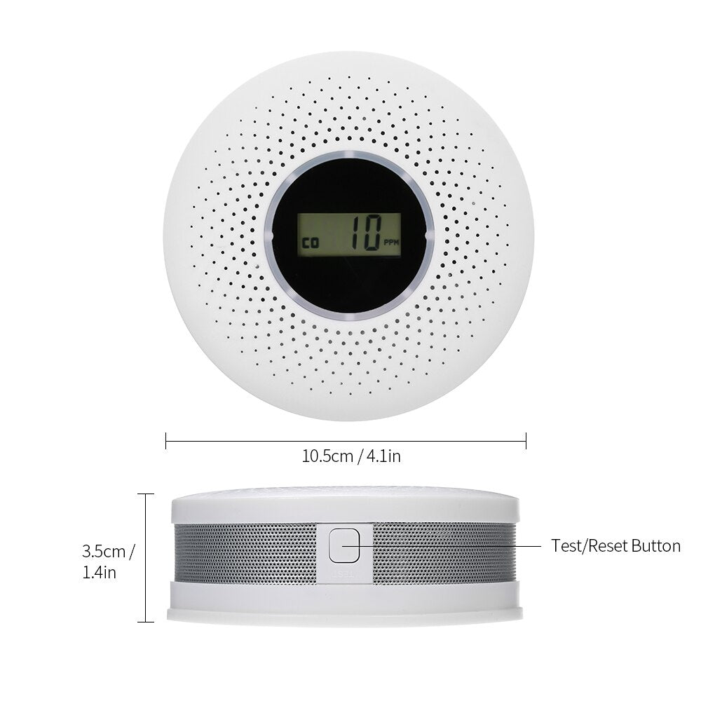 CombiSafe Smoke and Carbon Monoxide Detector with Long-Life Battery