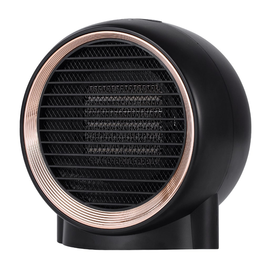 Compact Desktop Space Heater with PTC Ceramic Element and Dual Fan Speed