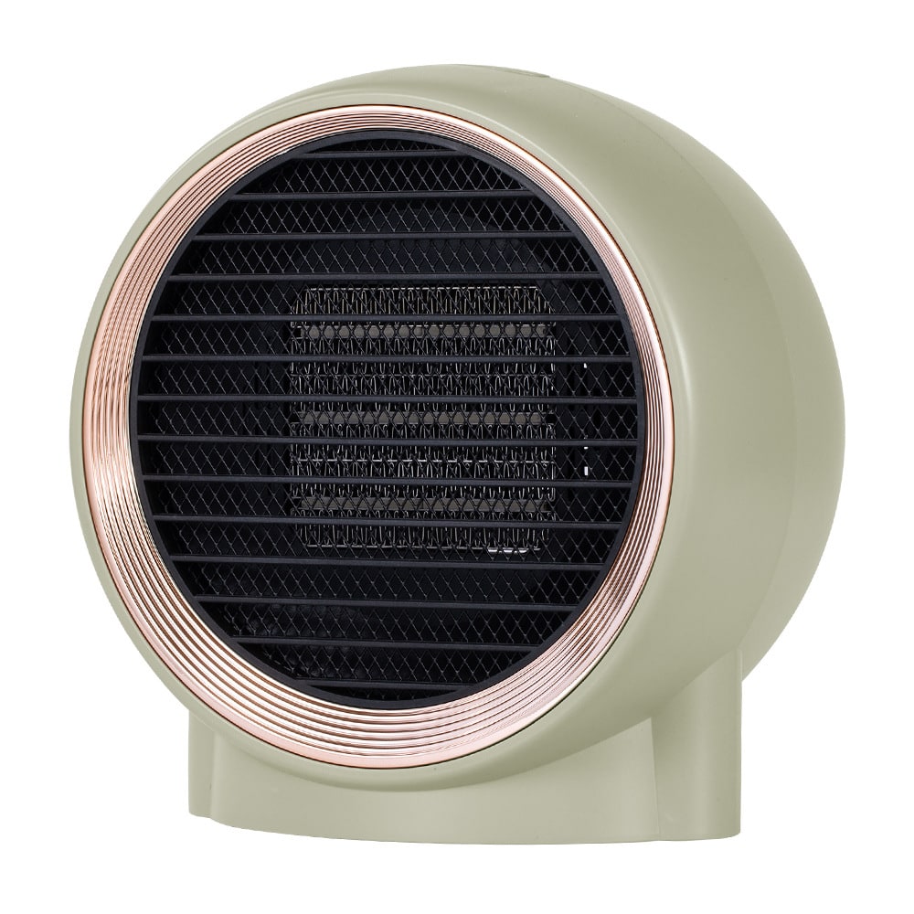Compact Desktop Space Heater with PTC Ceramic Element and Dual Fan Speed