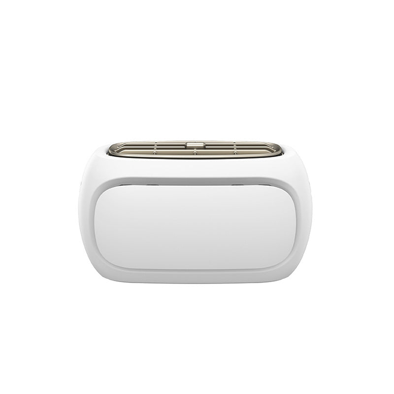 Compact Double-Slot Stainless Steel Toaster with Adjustable Browning