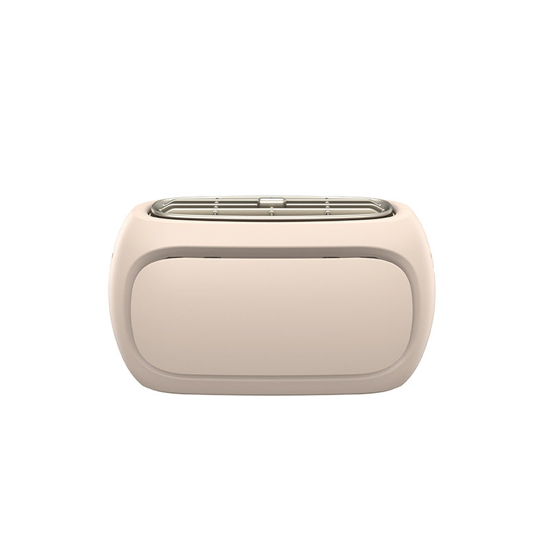 Compact Double-Slot Stainless Steel Toaster with Adjustable Browning