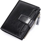 Compact Genuine Leather RFID Blocking Multi-Functional Wallet