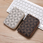 Compact Geometric Pattern Wallet