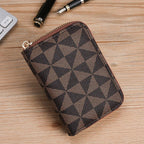 Compact Geometric Pattern Wallet