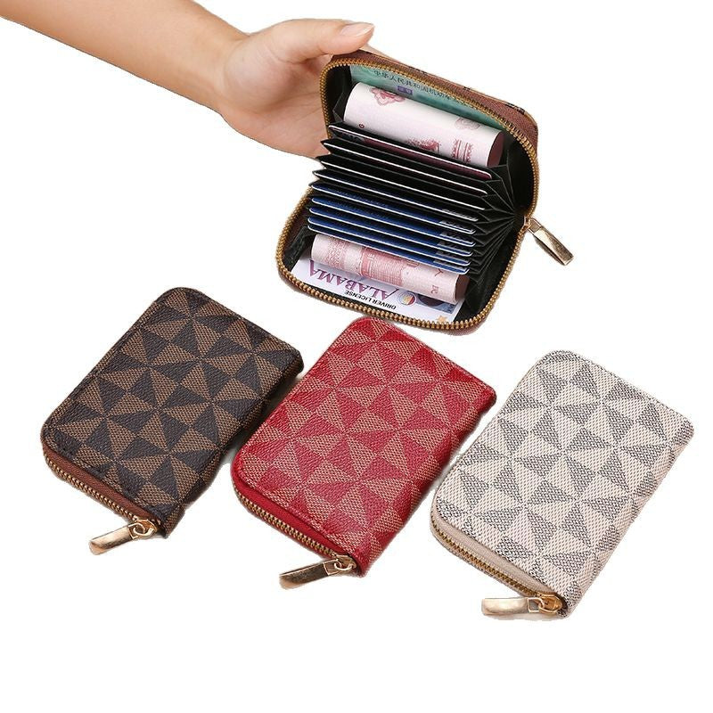 Compact Geometric Pattern Wallet