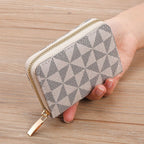 Compact Geometric Pattern Wallet