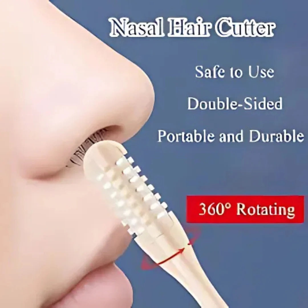Boneroshop | Compact Nose Hair Trimmer with 360° Rotating Head – Precise Grooming for Men and Women