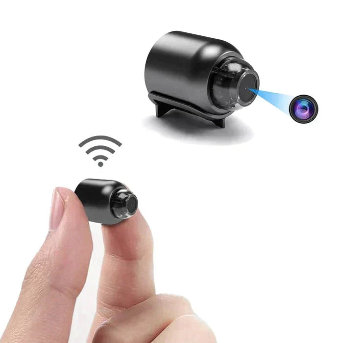 Compact WiFi Security Camera with Night Vision and Motion Detection