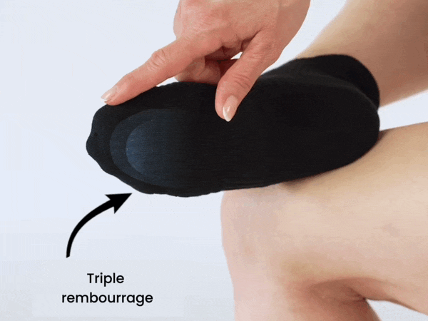 Compression Socks with Padding for Lighter Legs & Less Foot Pain