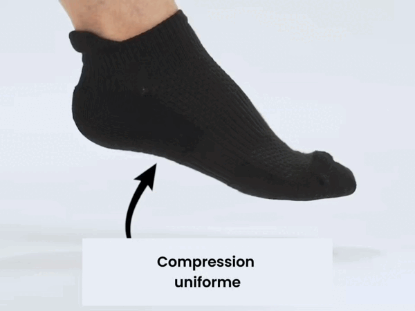 Compression Socks with Padding for Lighter Legs & Less Foot Pain