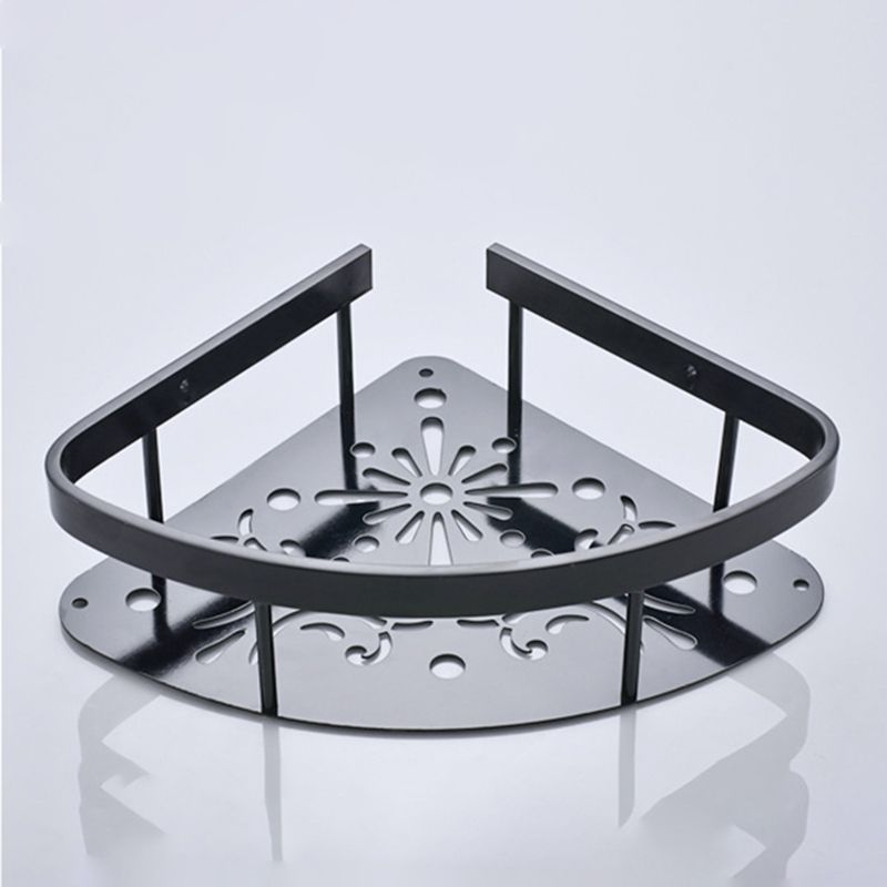 Contemporary 8-Piece Bathroom Accessory Set – Matte Black Shelf, Paper Holder & Towel Hook