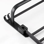 Contemporary 8-Piece Bathroom Accessory Set – Matte Black Shelf, Paper Holder & Towel Hook