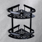 Contemporary 8-Piece Bathroom Accessory Set – Matte Black Shelf, Paper Holder & Towel Hook