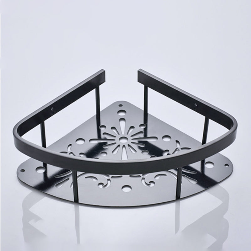 Contemporary 8-Piece Bathroom Accessory Set – Matte Black Shelf, Paper Holder & Towel Hook