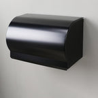 Contemporary 8-Piece Bathroom Accessory Set – Matte Black Shelf, Paper Holder & Towel Hook