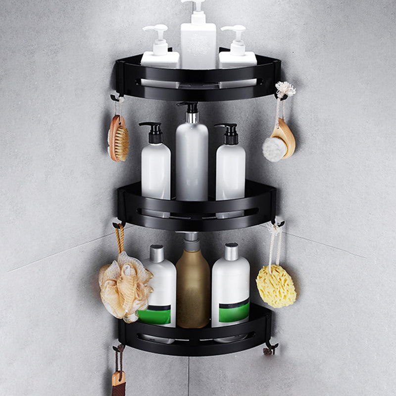 Contemporary 8-Piece Bathroom Accessory Set – Matte Black Shelf, Paper Holder & Towel Hook