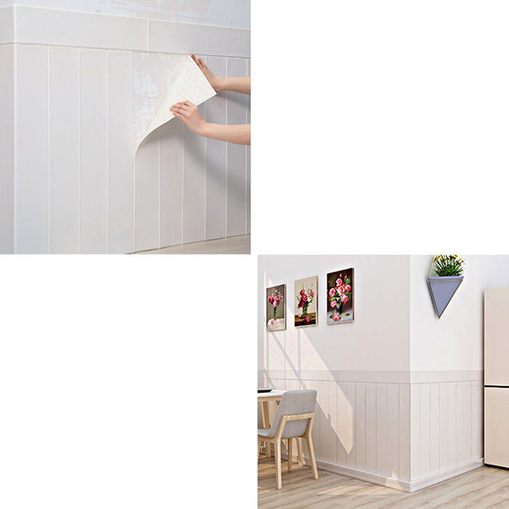 Contemporary Peel and Stick Wall Panelling – Waterproof Wood Slat Effect