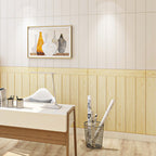 Contemporary Peel and Stick Wall Panelling – Waterproof Wood Slat Effect