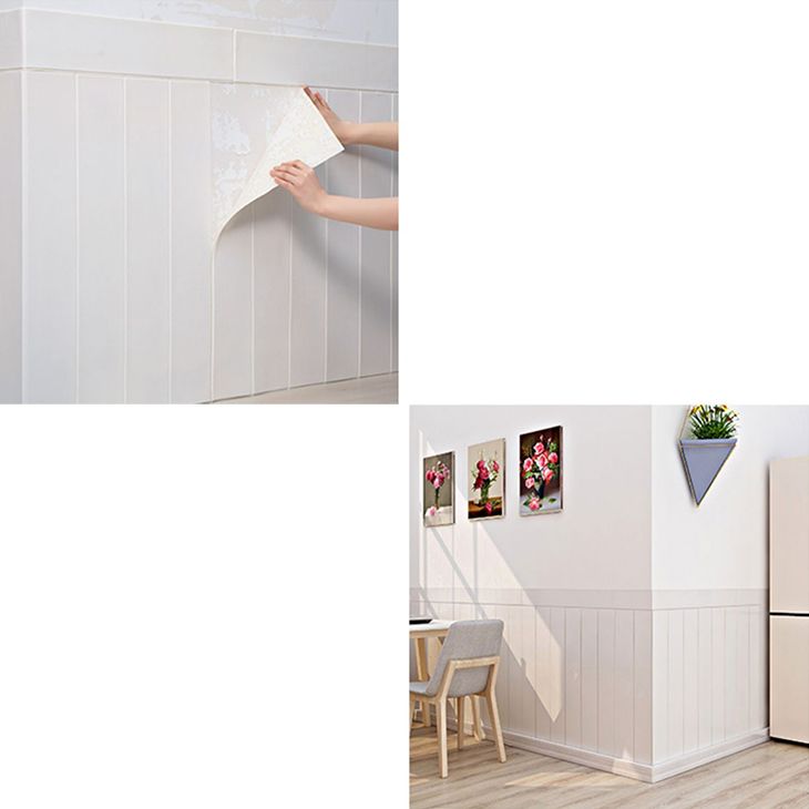 Contemporary Peel and Stick Wall Panelling – Waterproof Wood Slat Effect