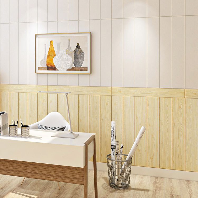 Contemporary Peel and Stick Wall Panelling – Waterproof Wood Slat Effect