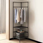 Corner Coat Stand for Hallway with Organiser and Storage