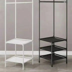 Corner Coat Stand for Hallway with Organiser and Storage