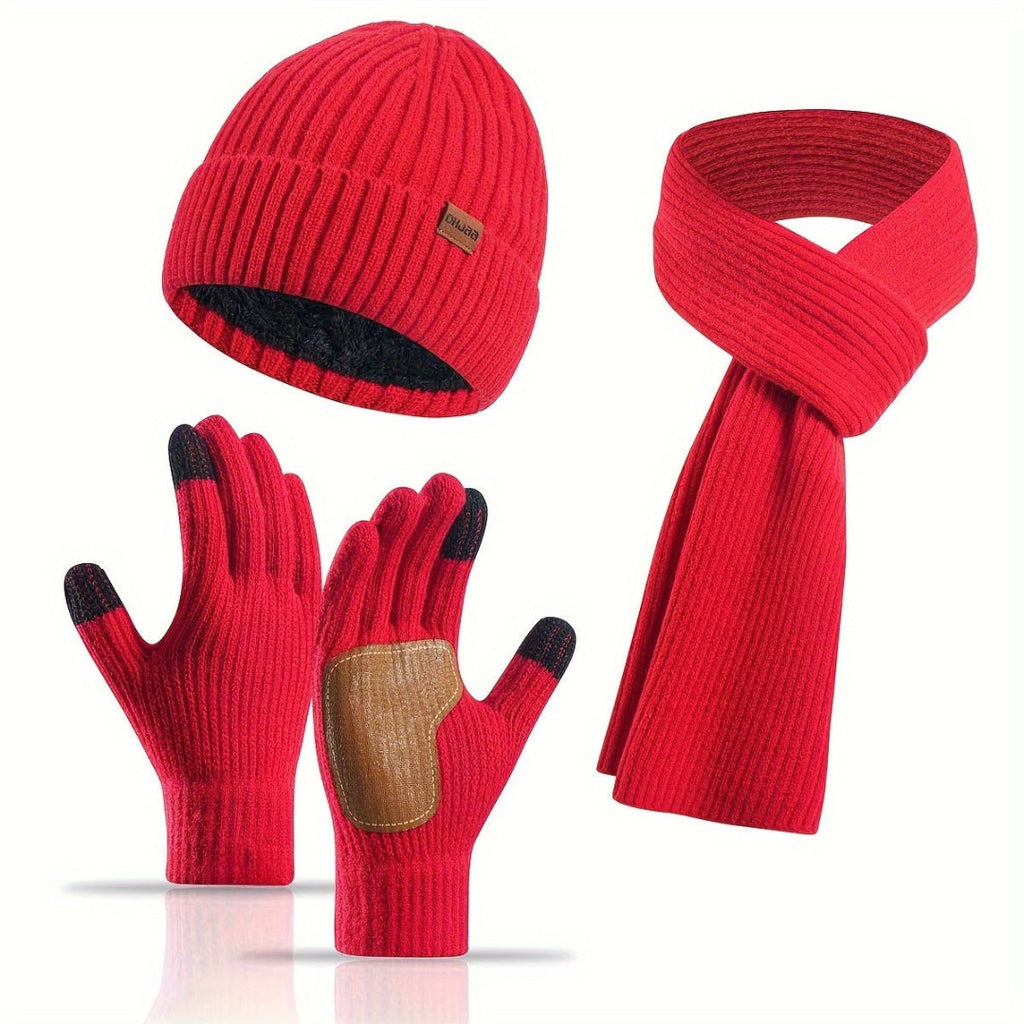 Cosy Knitted Winter Set - 3 Pieces for Warmth