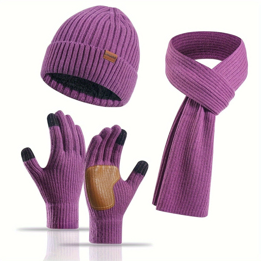 Cosy Knitted Winter Set - 3 Pieces for Warmth
