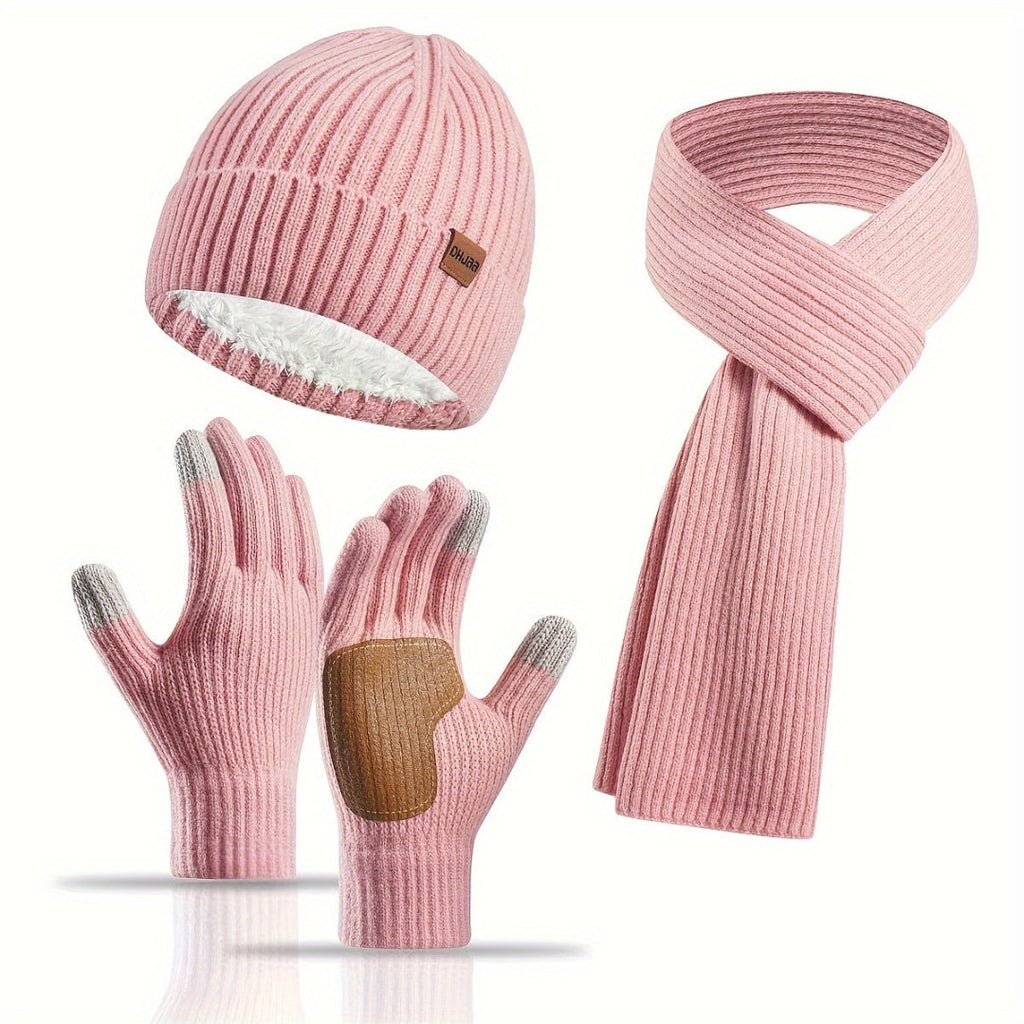 Cosy Knitted Winter Set - 3 Pieces for Warmth