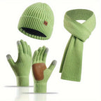 Cosy Knitted Winter Set - 3 Pieces for Warmth