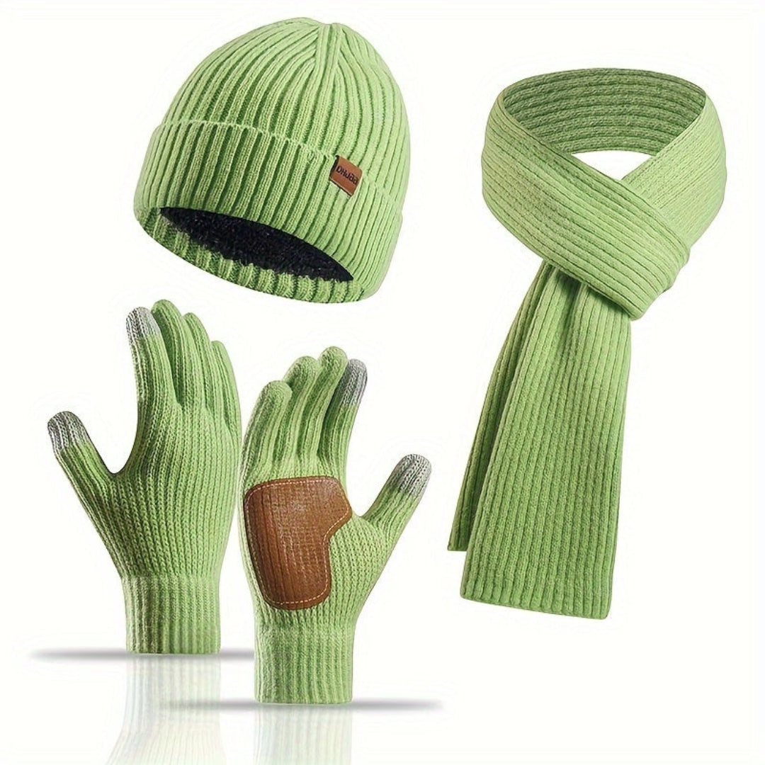 Cosy Knitted Winter Set - 3 Pieces for Warmth