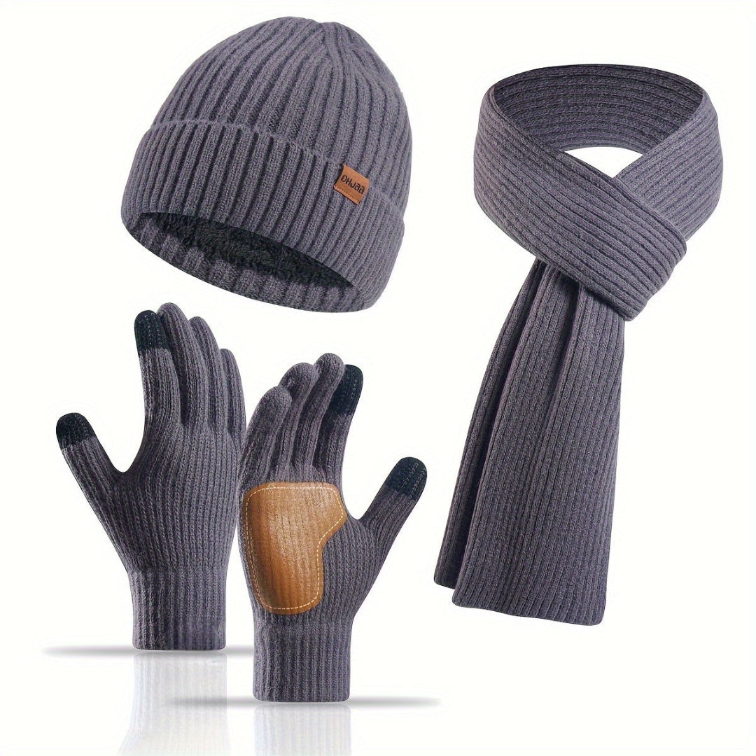 Cosy Knitted Winter Set - 3 Pieces for Warmth