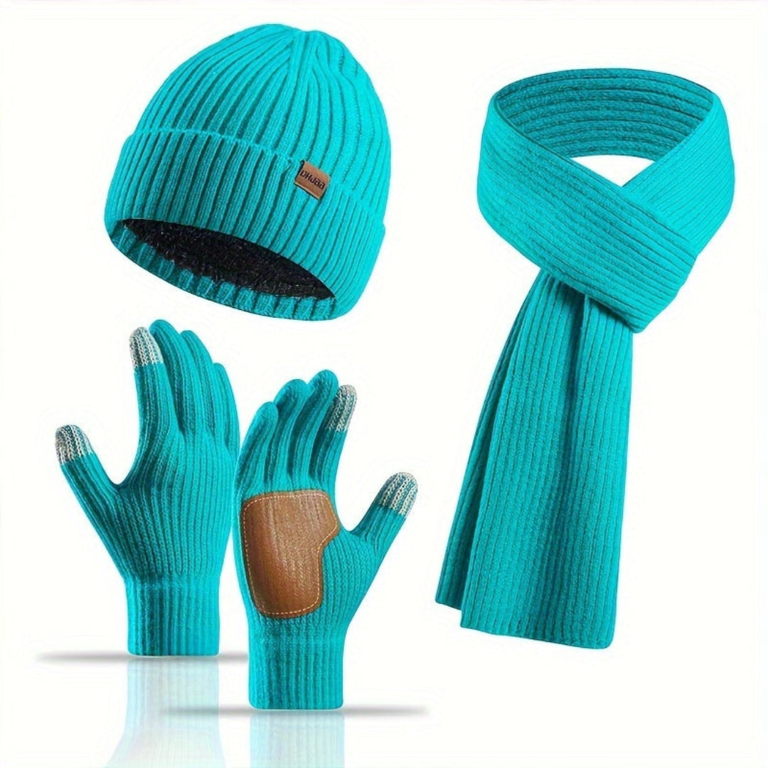 Cosy Knitted Winter Set - 3 Pieces for Warmth