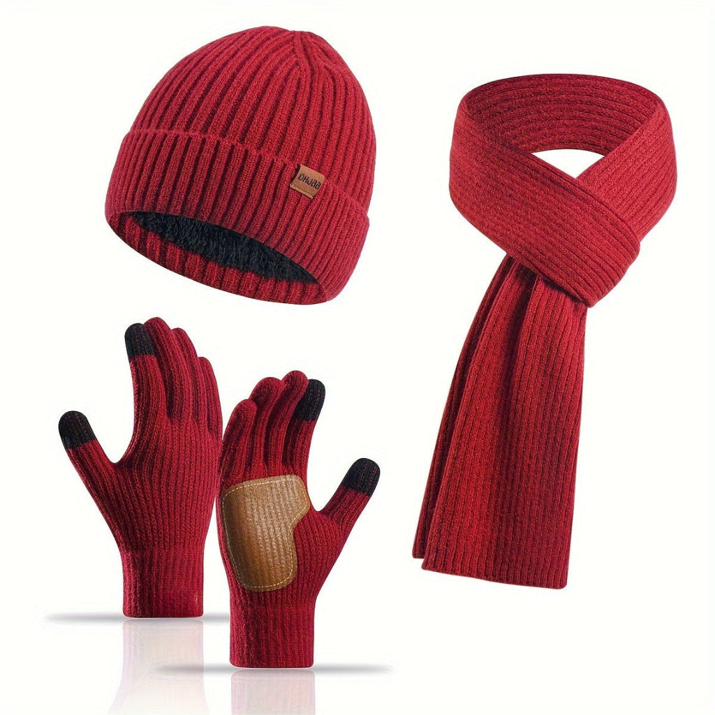 Cosy Knitted Winter Set - 3 Pieces for Warmth