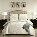 Cotton Bedding 4-Piece Set - Soft Floral Pattern in 6 Colours