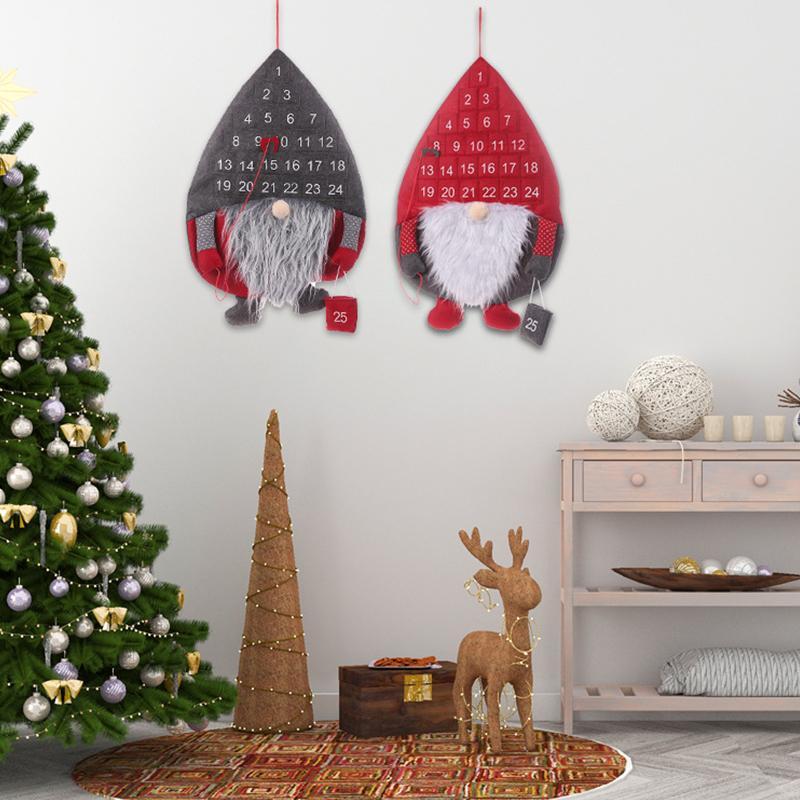 Countdown to Christmas Santa Pendant Advent Calendar