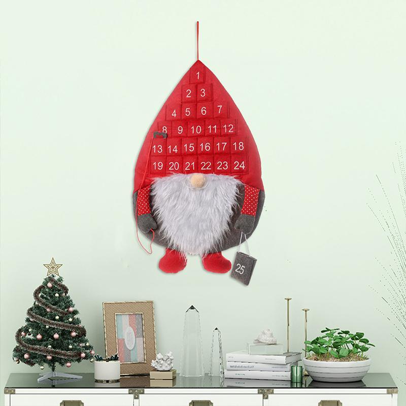 Countdown to Christmas Santa Pendant Advent Calendar