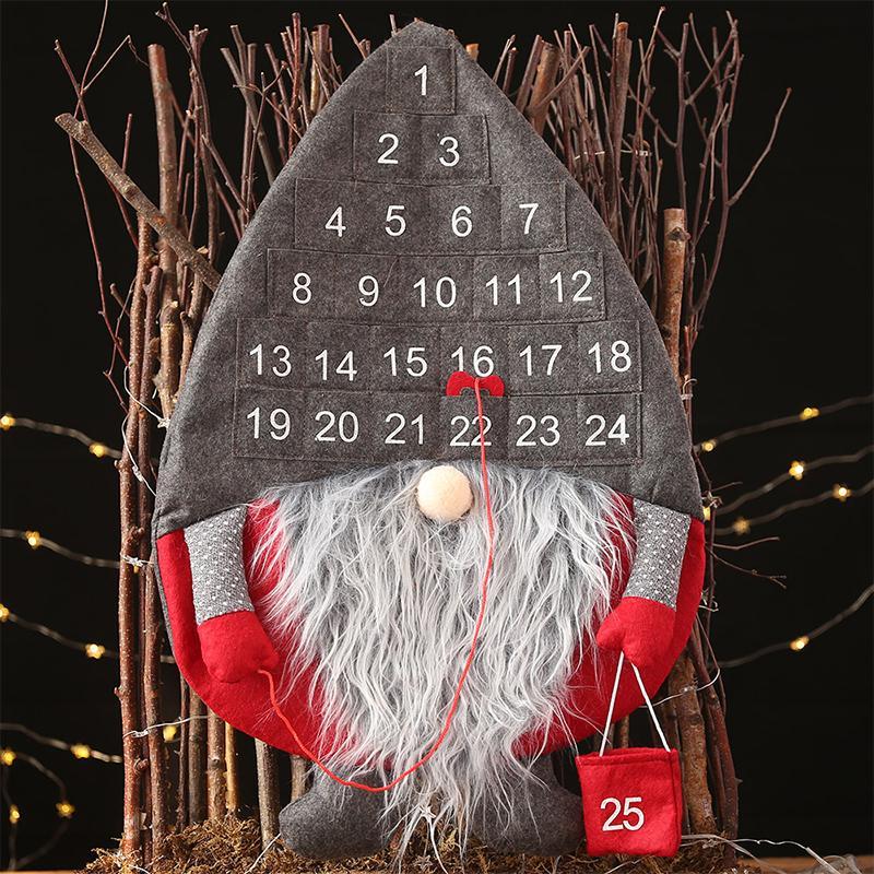 Countdown to Christmas Santa Pendant Advent Calendar
