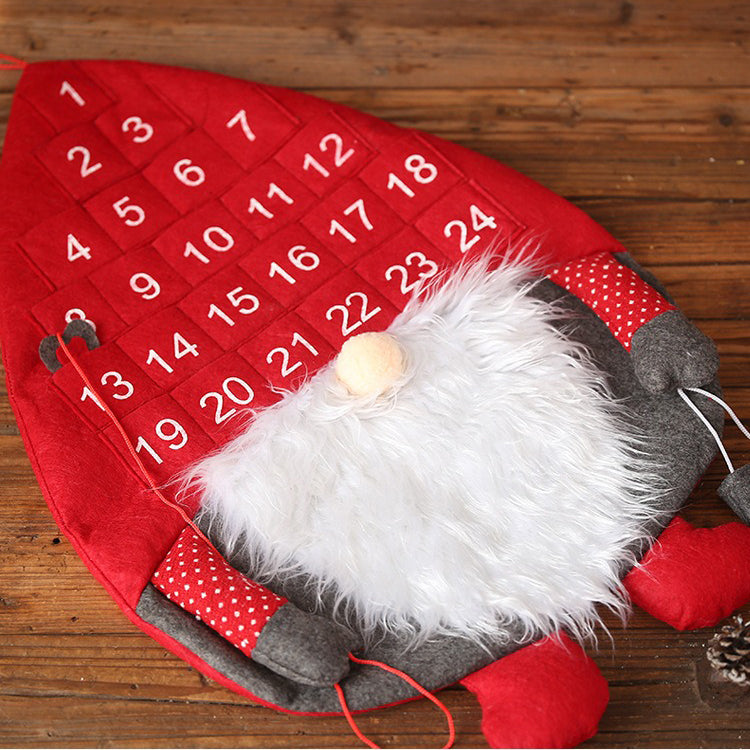 Countdown to Christmas Santa Pendant Advent Calendar