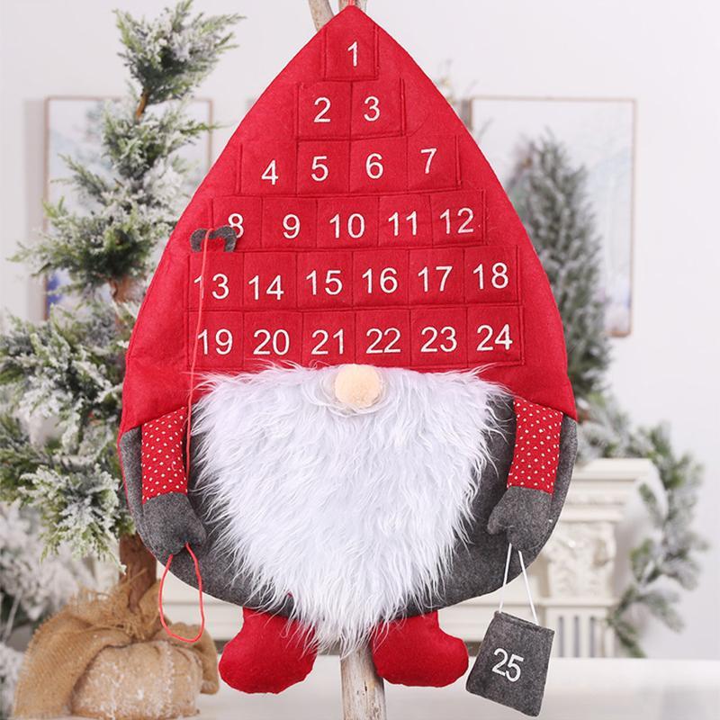 Countdown to Christmas Santa Pendant Advent Calendar