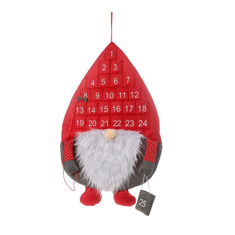 Countdown to Christmas Santa Pendant Advent Calendar