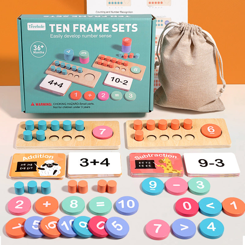 Counting Toys for Kids – Wooden Maths & Fine Motor Practice