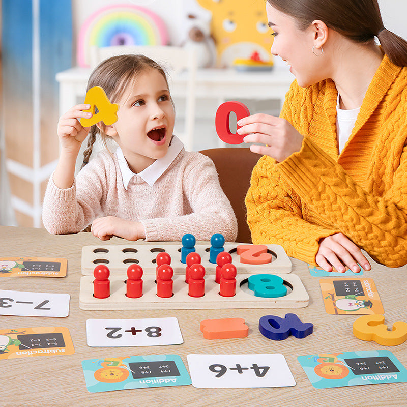 Counting Toys for Kids – Wooden Maths & Fine Motor Practice