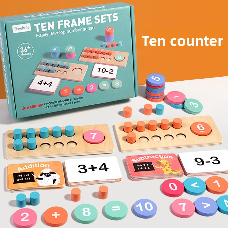 Counting Toys for Kids – Wooden Maths & Fine Motor Practice