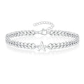 Boneroshop | Couples Letter Initial Cuban Bracelet