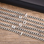Boneroshop | Couples Letter Initial Cuban Bracelet
